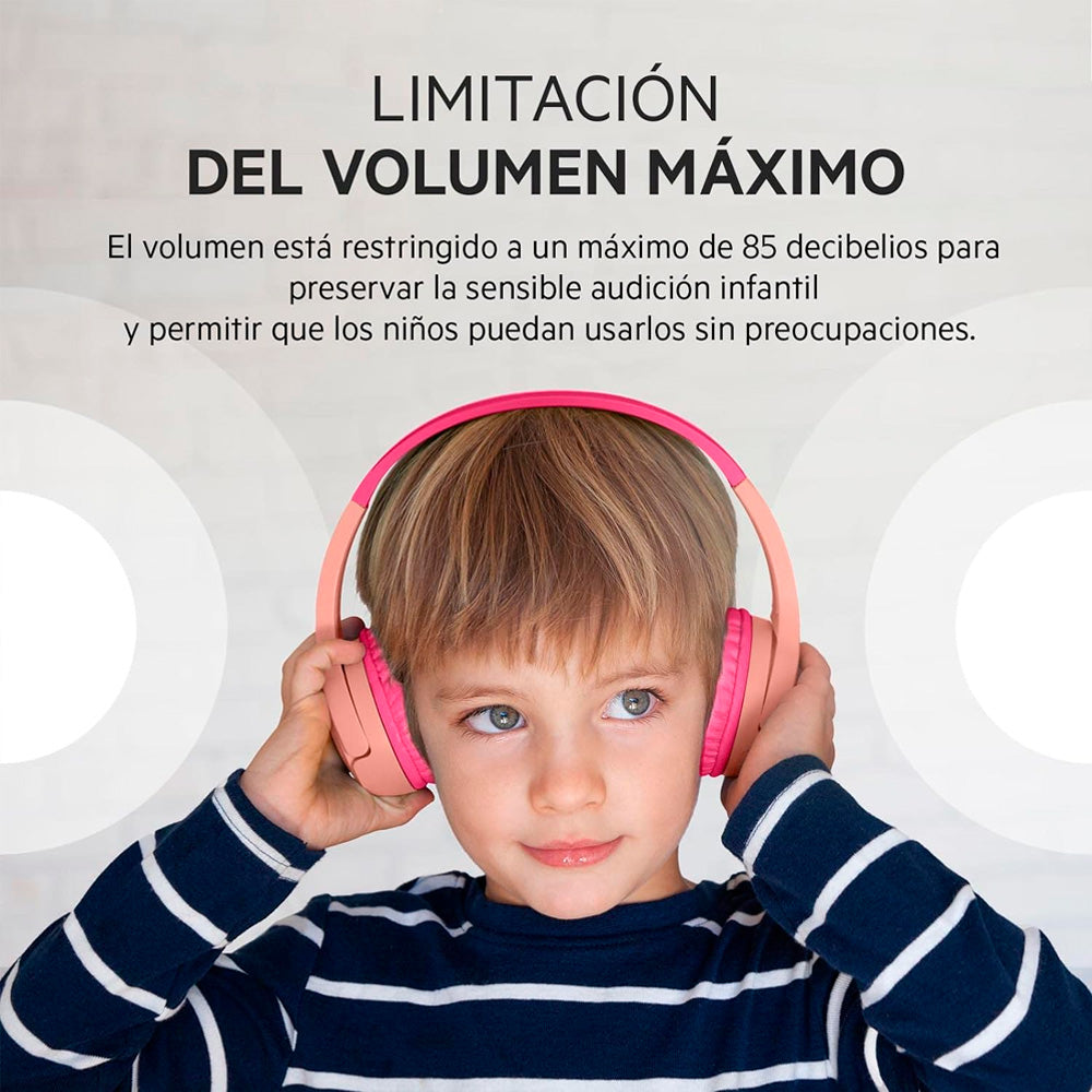 img Audífono Belkin Inalámbricos para Niños SoundForm Mini con Micrófono