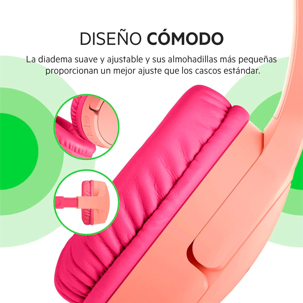 img Audífono Belkin Inalámbricos para Niños SoundForm Mini con Micrófono