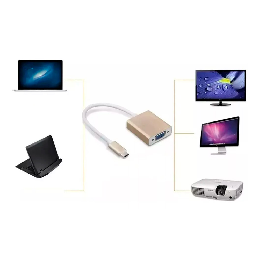 img Adaptador Agiler Tipo C a VGA