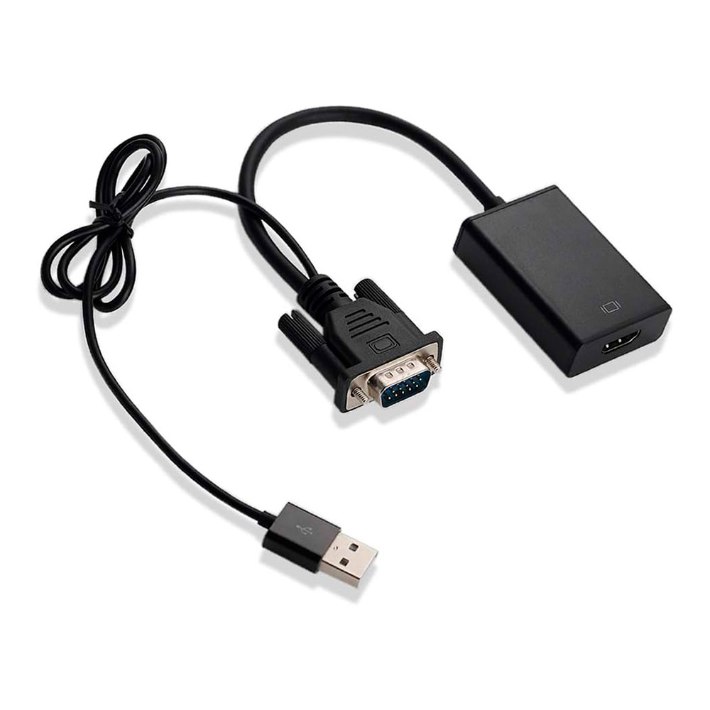 img Adaptador VGA a HDMI con USB