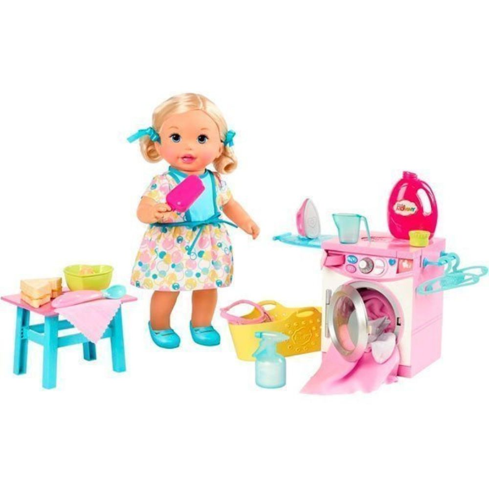 img Muñeca Mattel Little Mommy Bebita Hora de Comer