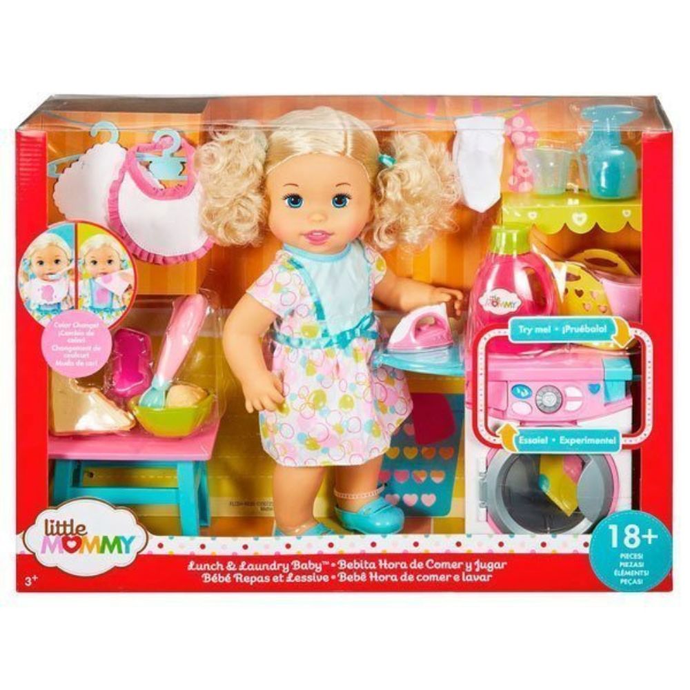 img Muñeca Mattel Little Mommy Bebita Hora de Comer