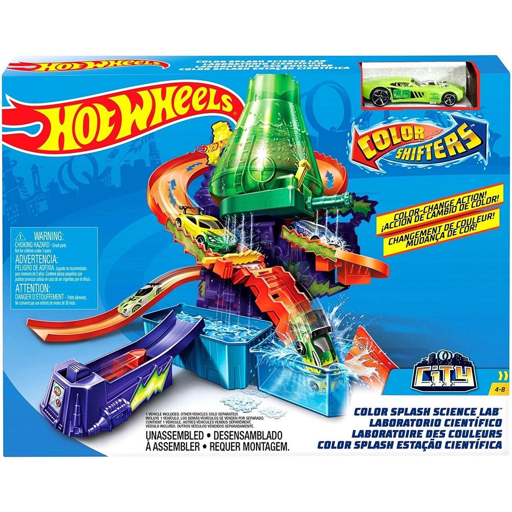 Pista de Carrera Hot Wheels Laboratorio de Color Shifters