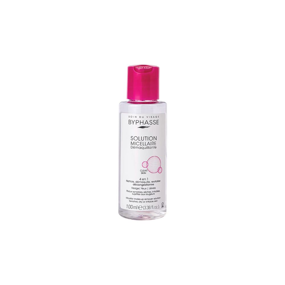 Solución Micelar Desmaquillante Byphasse para Pieles Sensibles, Secas e Irritables (100 ml)