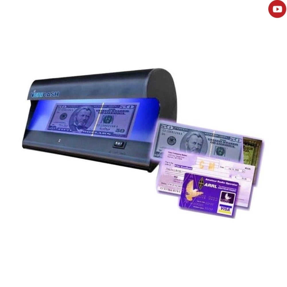 img Detector de billetes falsos Vericash con Luz Ultravioleta Marca de Agua y Lupa VERVC16M-220
