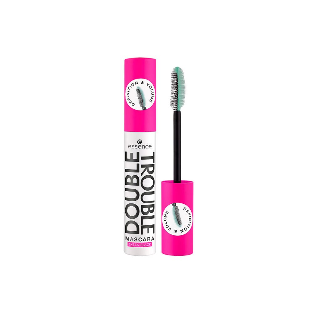 Mascara de Pestaña Essence Double Trouble Extra Negro