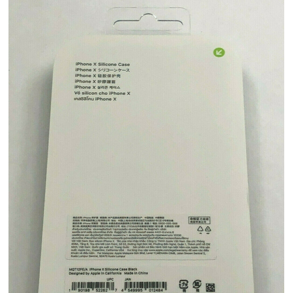 img Funda Apple Original Iphone X de Silicona color Negro MQT12FE/A