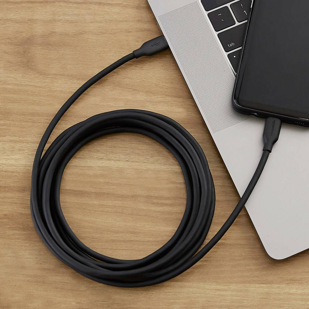 img Kit 2 Cables Amazon Basic USB-C a USB-C 2.0 de carga rapida certificado USB-IF de 60W cable de 1.8m color Negro B085SB5148