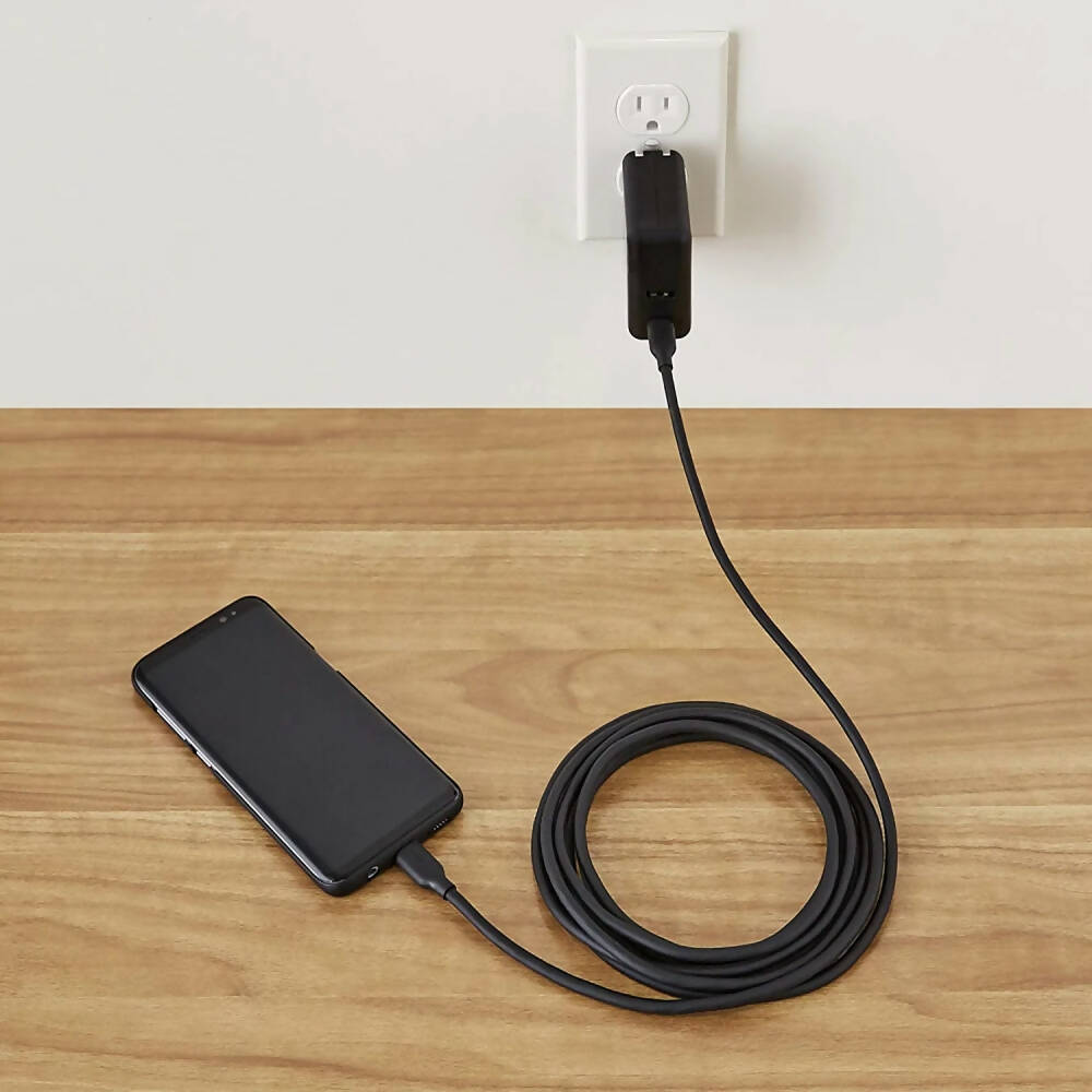 img Kit 2 Cables Amazon Basic USB-C a USB-C 2.0 de carga rapida certificado USB-IF de 60W cable de 1.8m color Negro B085SB5148