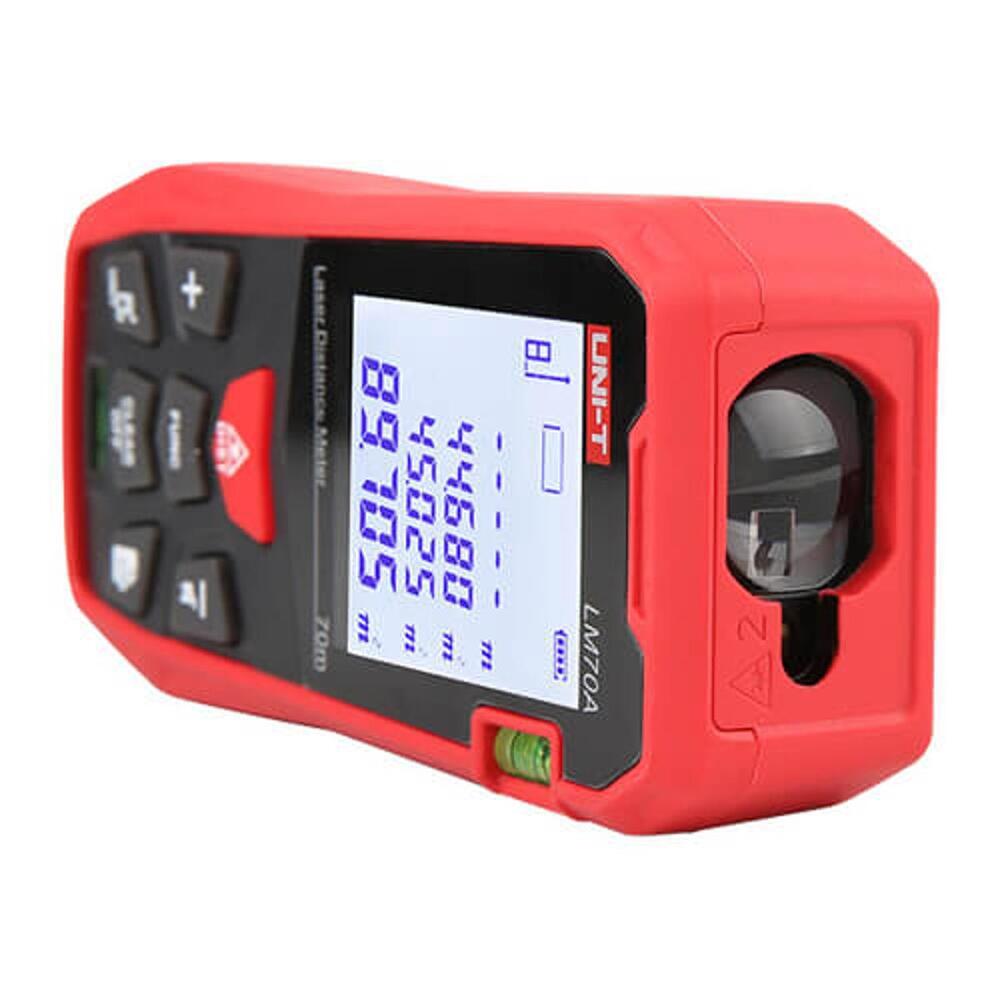 img Medidor de Distancia Uni-t Hasta 70 metros Pantalla de 2 Pulgadas Precision hasta 2mm LM70A