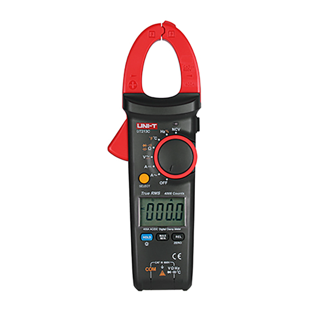 img Pinza Amperimetrica de Gancho Uni-t hasta 400A AC DC 600V AC DC Resistencia Capacitancia Frecuencia Temperatura UT213C