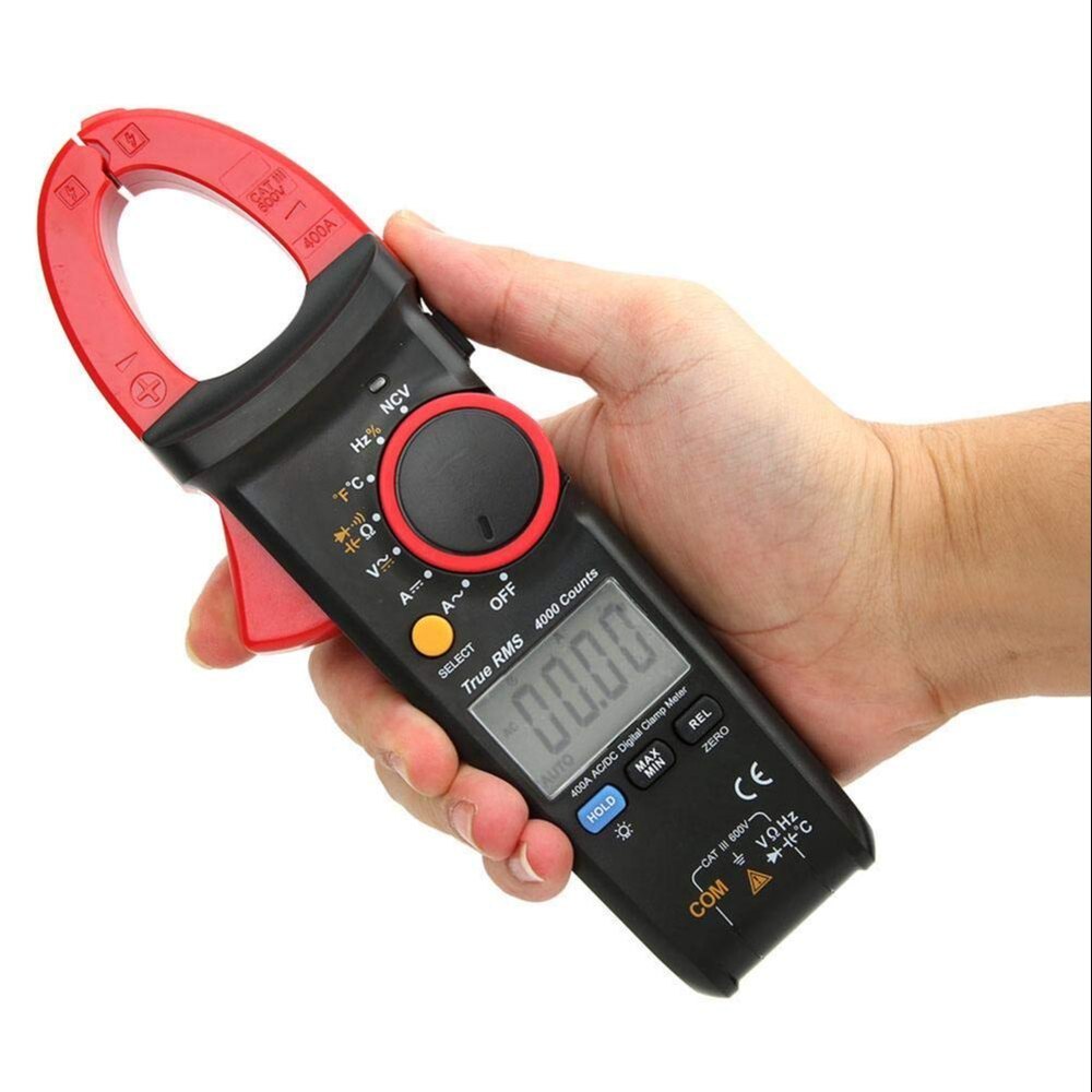img Pinza Amperimetrica de Gancho Uni-t hasta 400A AC DC 600V AC DC Resistencia Capacitancia Frecuencia Temperatura UT213C