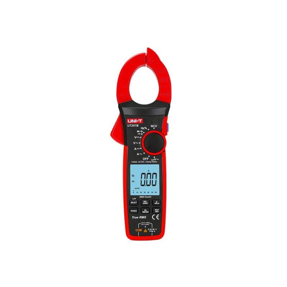 img Pinza Amperimetrica Uni-t Digital True RMS hasta 1000A AC DC 1000V AC DC Capacitancia Resistencia UT207B