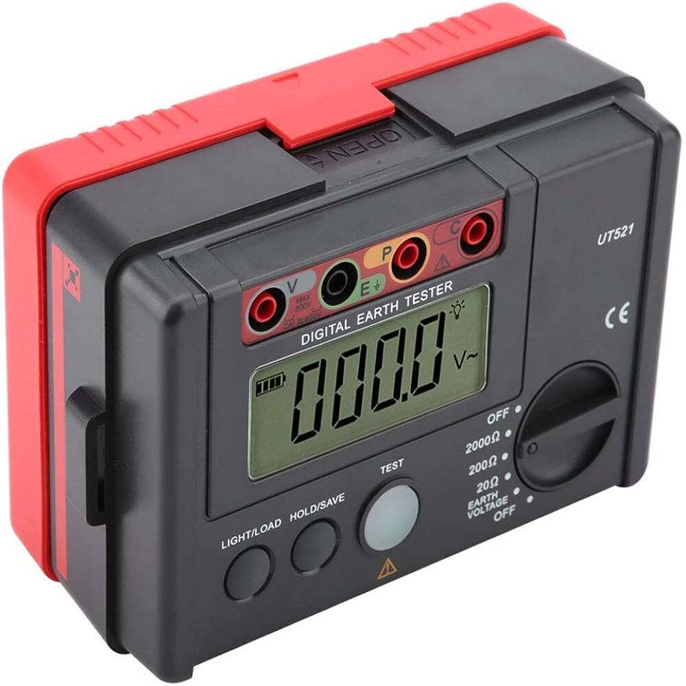 img Probador Digital de Tierra Uni-t Medidor de Resistencia de Aislamiento de Tierra 2000 Ohm UT521