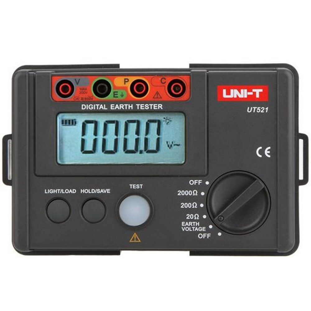 img Probador Digital de Tierra Uni-t Medidor de Resistencia de Aislamiento de Tierra 2000 Ohm UT521