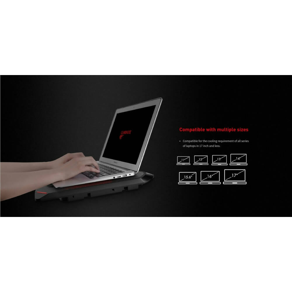 img Soporte Cooler Havit para Laptop hasta 17" con 4 ventiladores y 2 Puertos USB-A HV-F2081