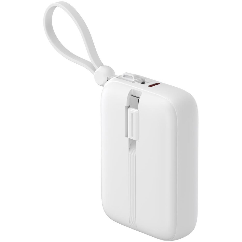 img Cargador Portatil Havit Power Bank de 10.000 mAh con Indicador Digital doble salida USB-C y Lightning color Blanco PB5215-WH