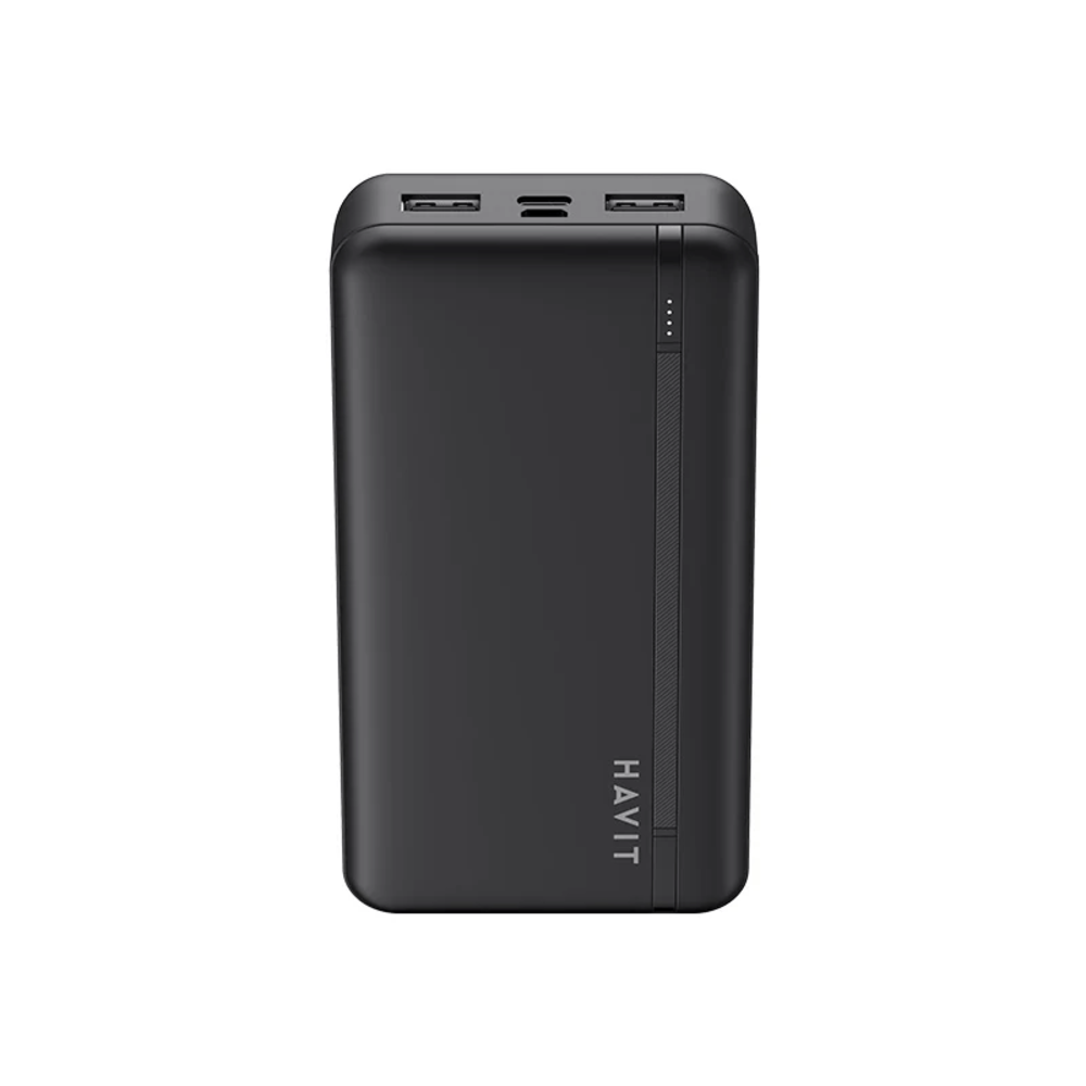 img Cargador Portatil Havit Power Bank de 20.000 mAh puerto USB-A USB-C color Negro PB91-BK
