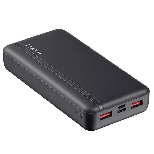 img Cargador Portatil Havit Power Bank de 20.000 mAh puerto USB-A USB-C color Negro PB92-B