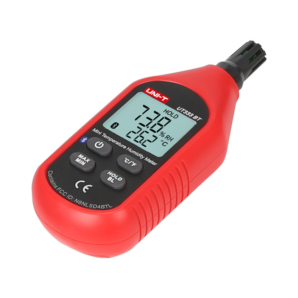 img Medidor de Humedad Uni-T 0 a 100% HR Temp -10 a 60 C Comunicacion Bluetooth UT333BT