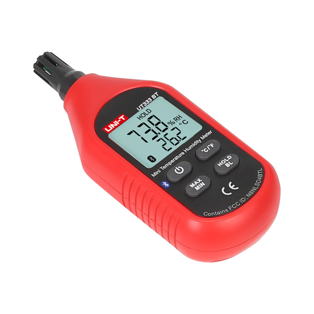 img Medidor de Humedad Uni-T 0 a 100% HR Temp -10 a 60 C Comunicacion Bluetooth UT333BT