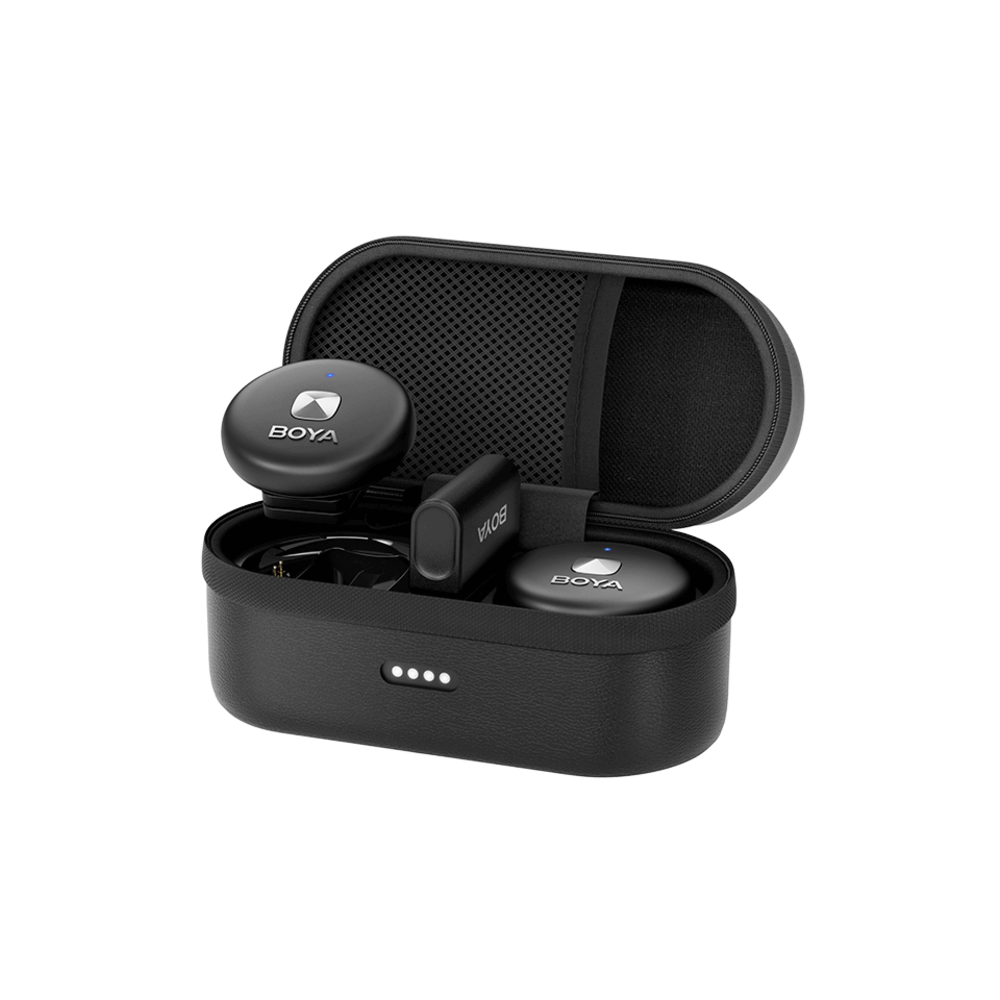 img Microfono Inalambrico Boya Doble Canal Audio HD Bateria 5 horas Puerto USB-C Alcance 50m Omic-U