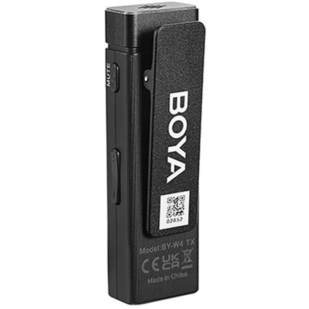 img Microfono Inalambrico Boya Ultracompacto 4 Canales Onmidireccional Bateria 7 horas Alcance hasta 30m BY-W4