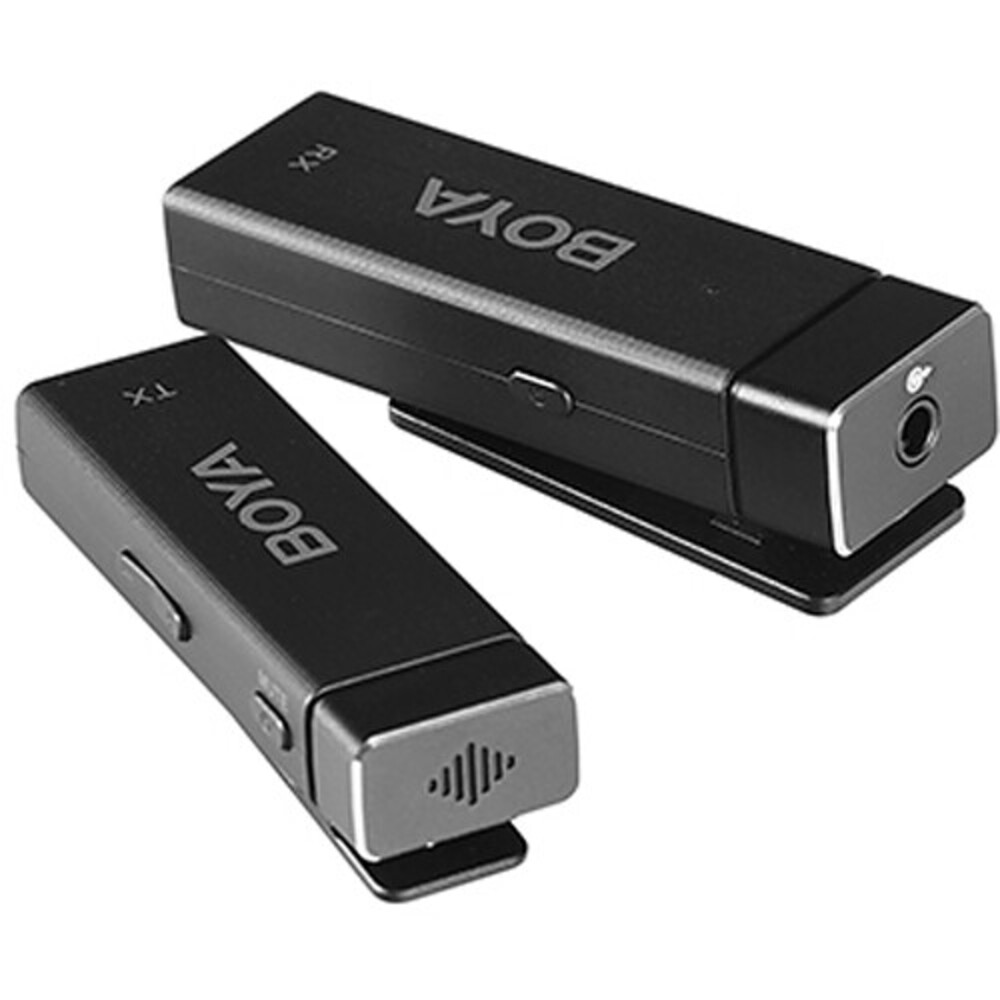 img Microfono Inalambrico Boya Ultracompacto 4 Canales Onmidireccional Bateria 7 horas Alcance hasta 30m BY-W4