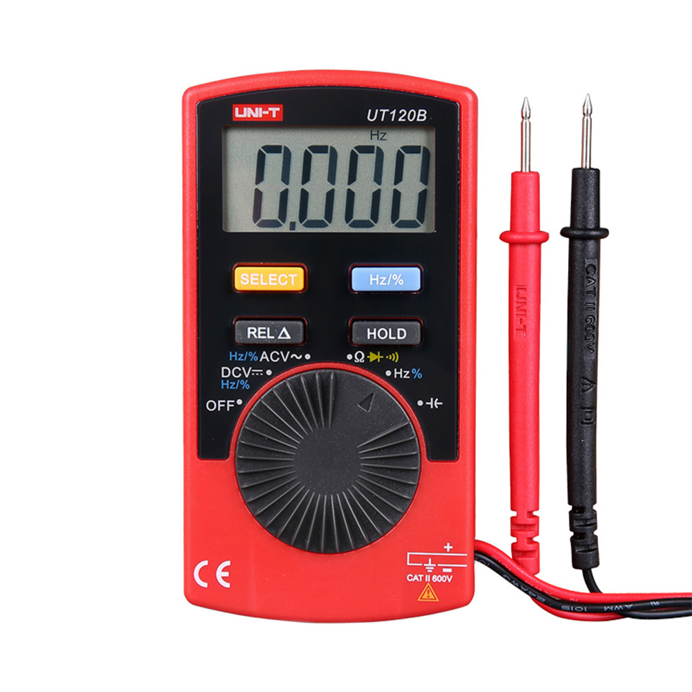 img Multimetro Digital Uni-t de Bolsillo Voltaje Resistencia Capacitancia Frecuencia Diodo UT120B