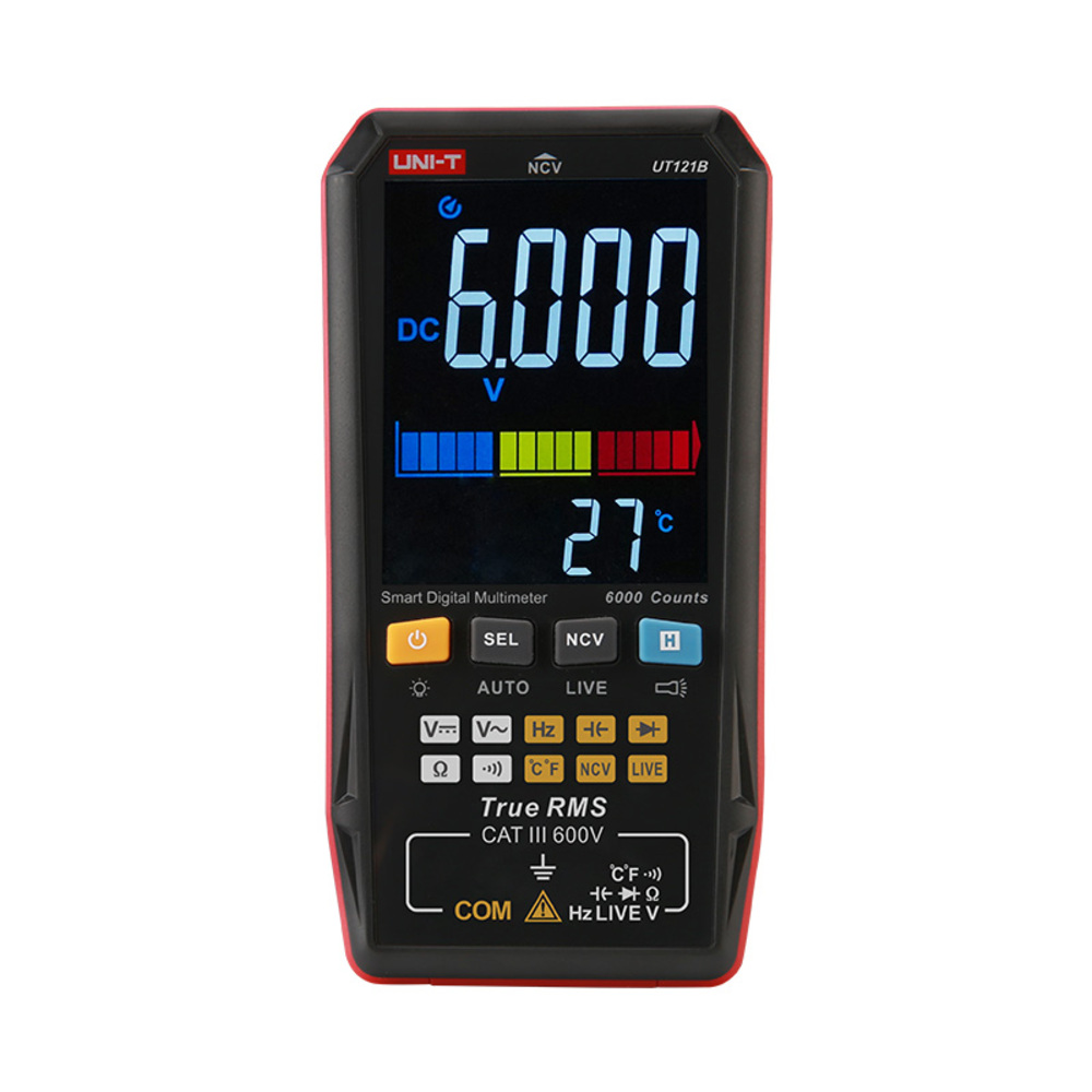img Multimetro Digital Uni-t Inteligente Voltaje AC DC Resistencia Frecuencia UT121B