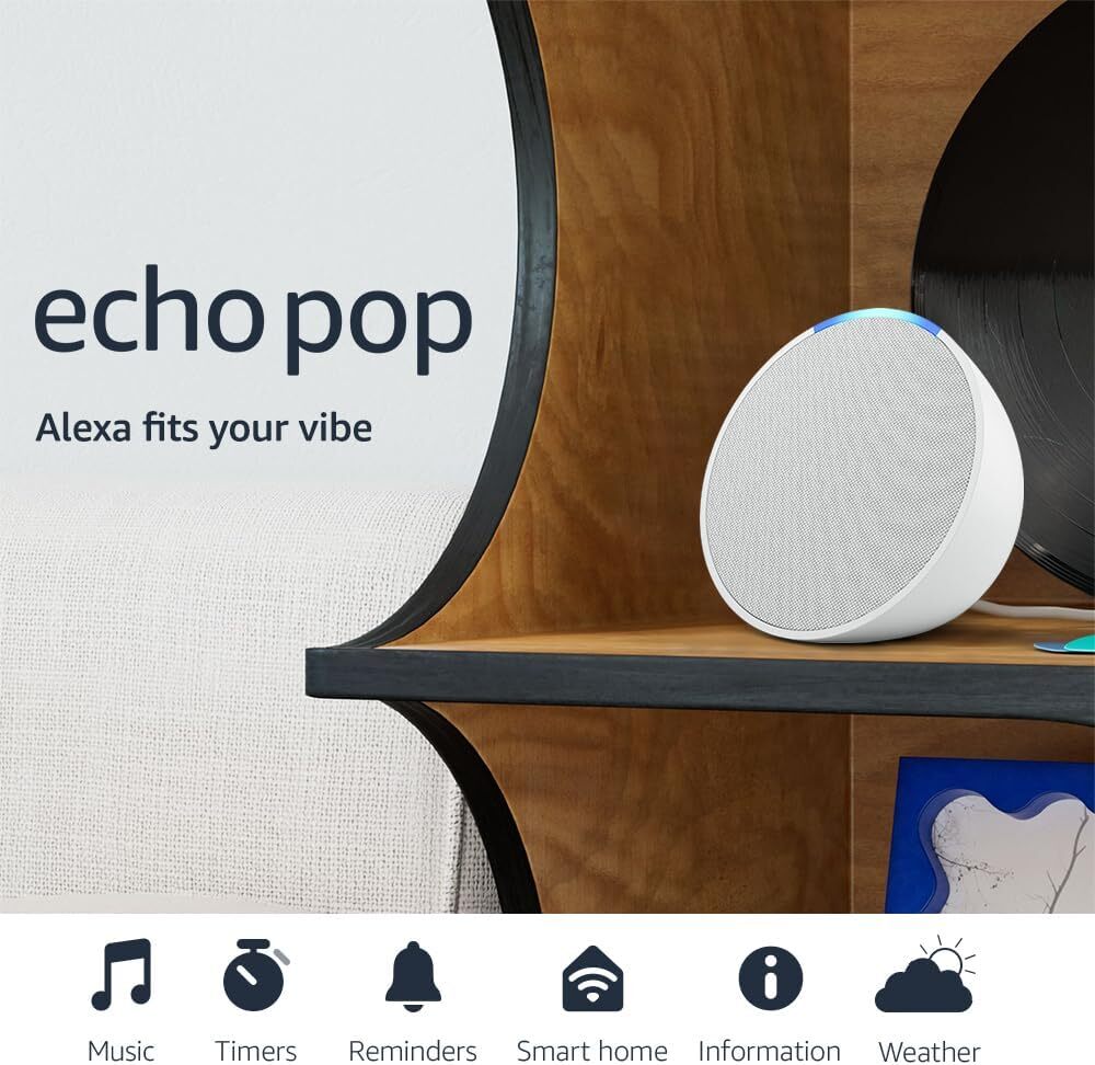 img Parlante Inteligente Amazon Echo Pop color Blanco 840268921804