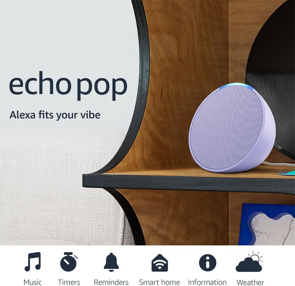 img Parlante Inteligente Amazon Echo Pop color Lavanda 840080594804