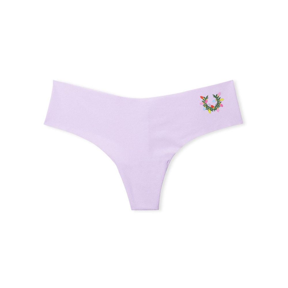 img Panti Victorias Secret Colaless Invisible Grafico de Emblema Festivo en Lila Pastel 11199180 5YX6