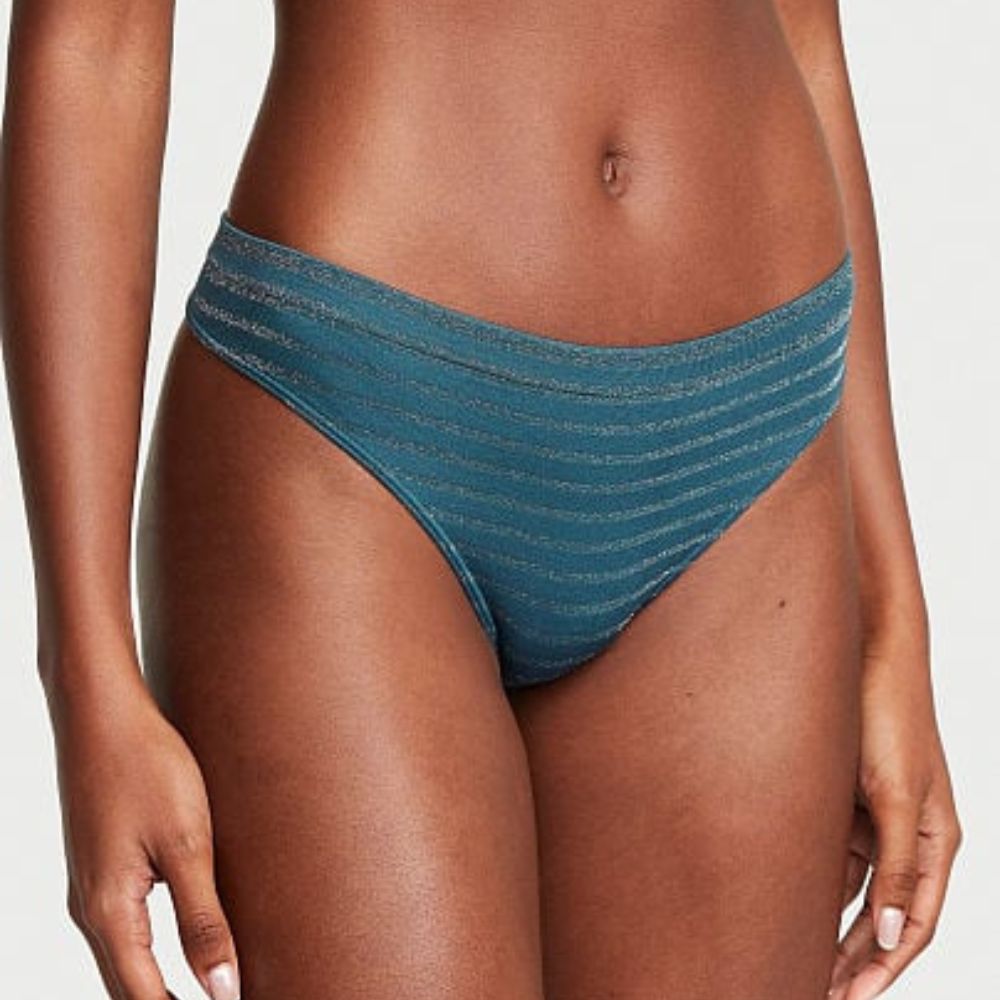 Panti Victorias Secret Colaless sin Costuras Mar de Medianoche con Brillo 11230613 63JA