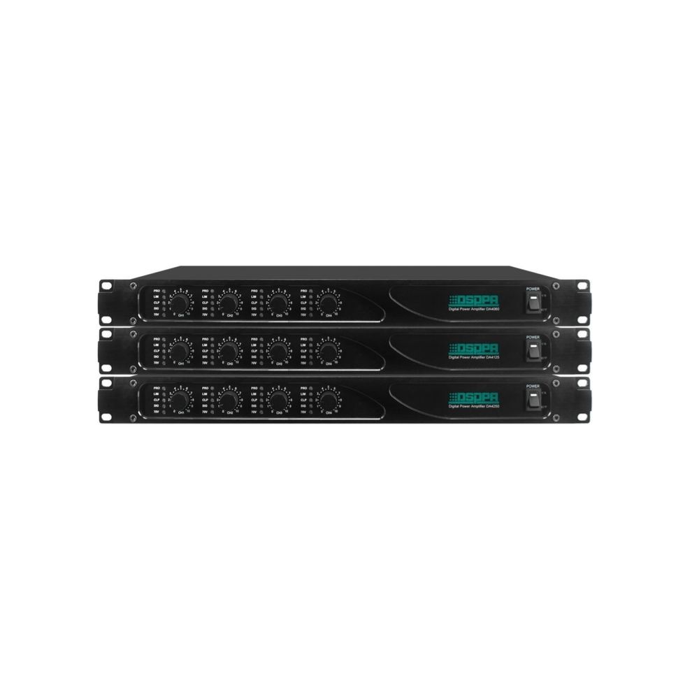 img Amplificador Digital DSPPA 19" 1U 4 Canales 250W DA4250
