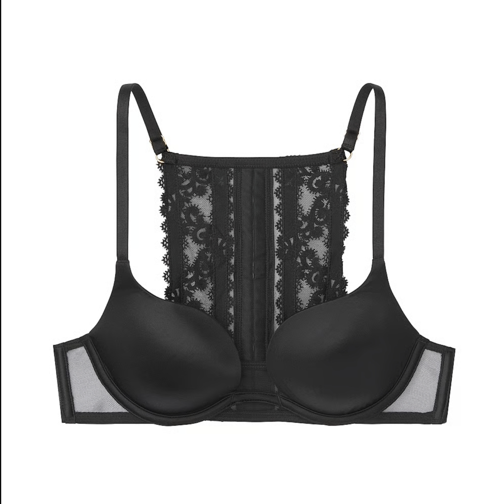 Brasier Sosten Victorias Secret con Espalda Nadadora y Forro Ligero color Negro 11164802 4RWQ Talla 34DD