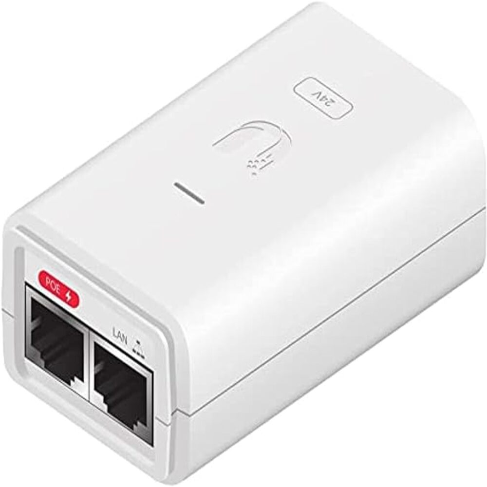 img Inyector POE Ubiquiti 24Vdc 0.3Amp 7W Color Blanco POE-24-7W-G-WH