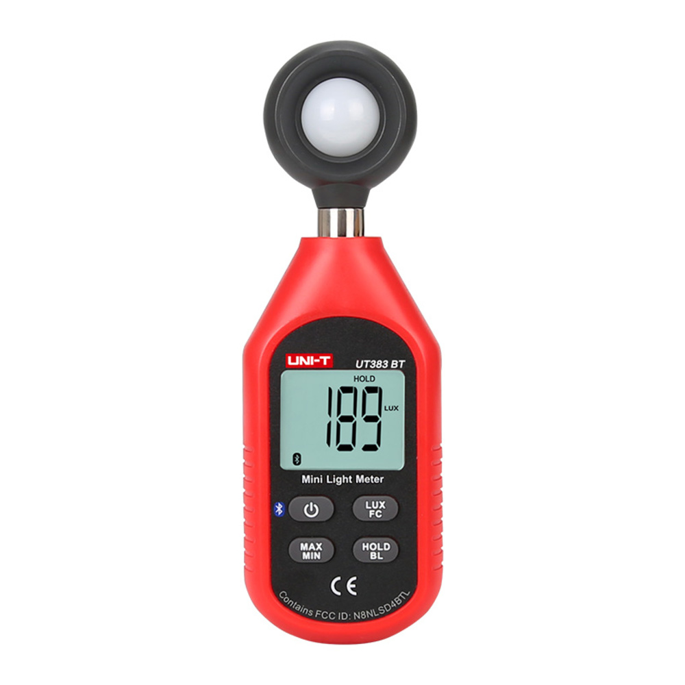 img Mini Fotometro Medidor de Luz Uni-T 0 a 19.999 FC con Bluetooth UT383BT