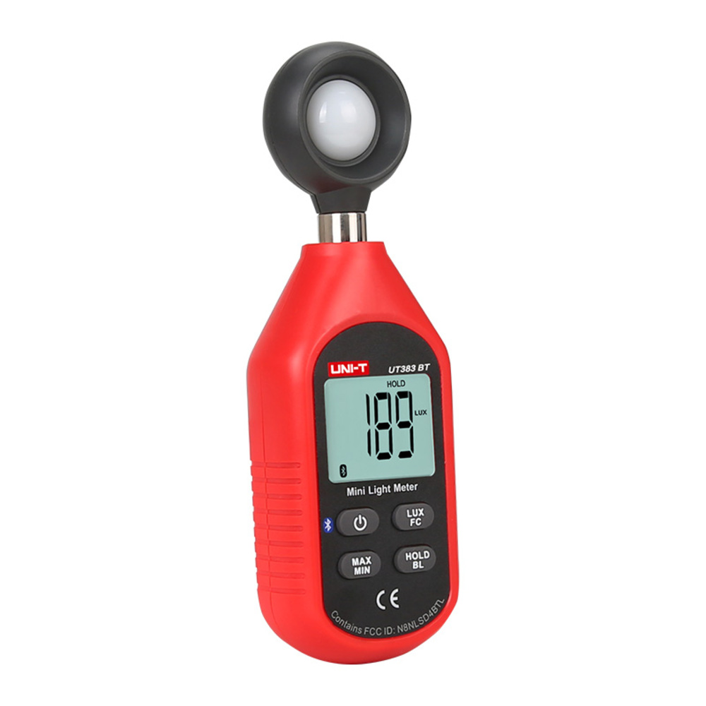 img Mini Fotometro Medidor de Luz Uni-T 0 a 19.999 FC con Bluetooth UT383BT