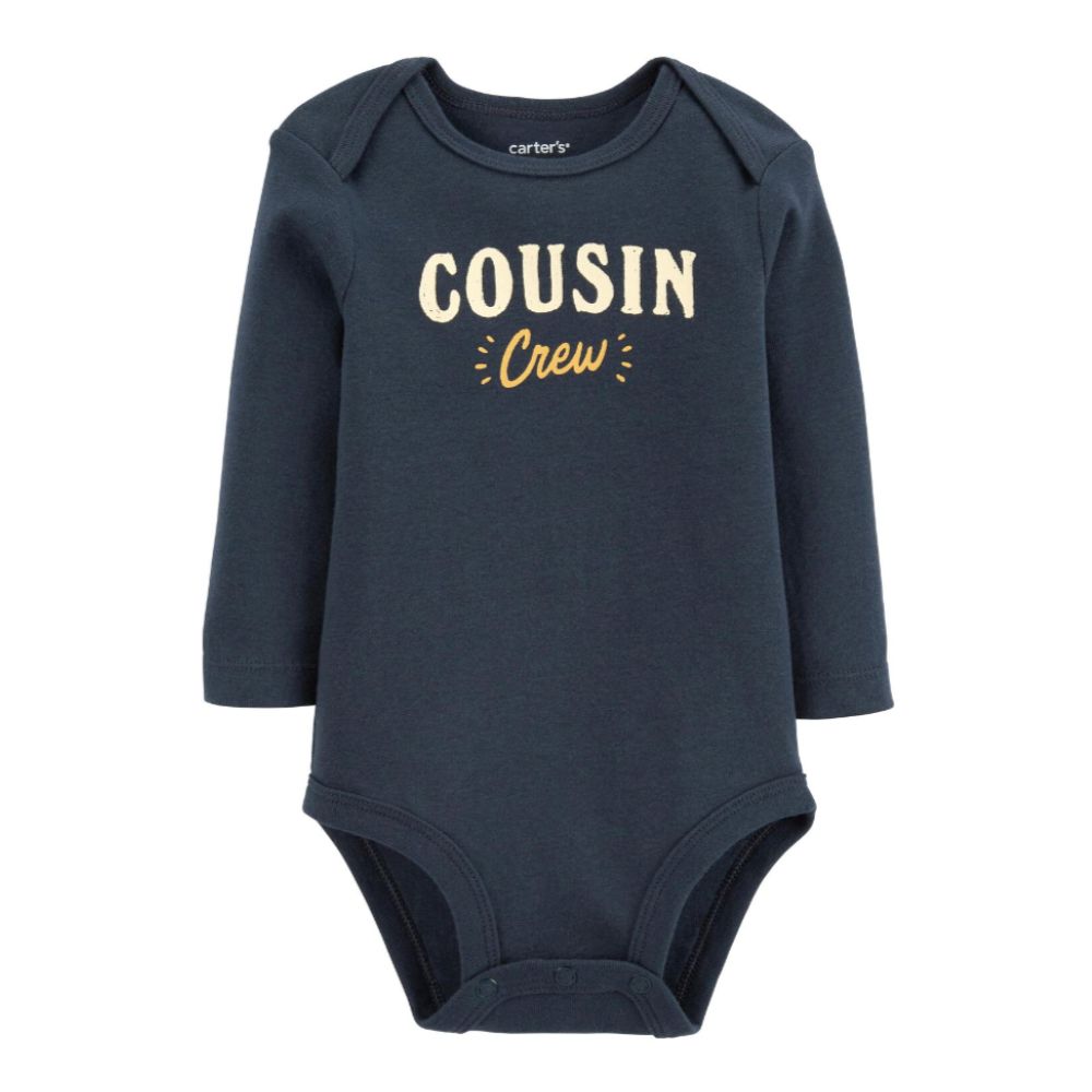 Body Carters de Algodon Cousin Crew Color Negro 1O009710