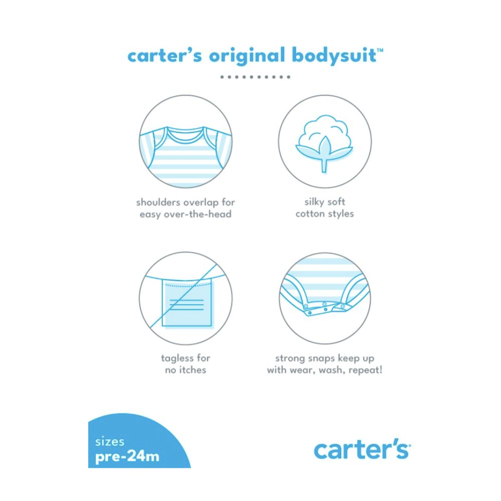 img Body Carters de Algodon Cousin Crew Color Negro 1O009710