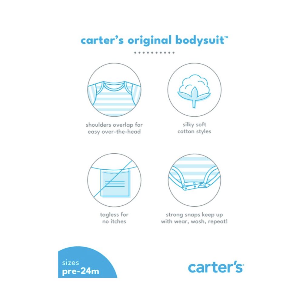 img Set de 7 Piezas Body Carters de Manga Corta Color Multiple 1P621410