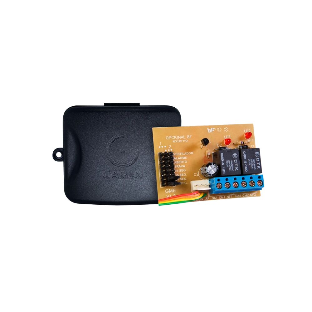 img Modulo Garen de 8 Funciones con Caja para Seleccionar y Programar Accesorios, Luz de Garage y Cerradura 3 Seg A01755