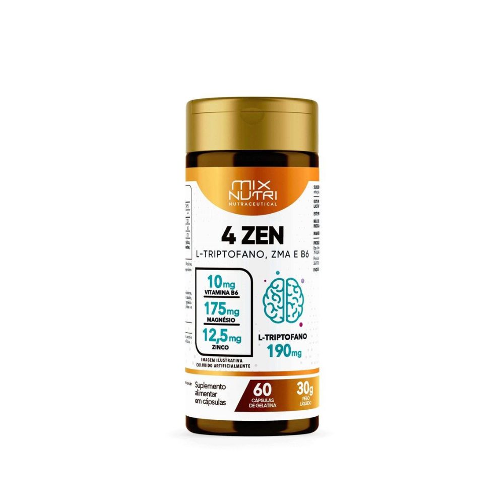 Capsulas Nutraceutical 4 Zen Mix Nutri 60 Caps 
