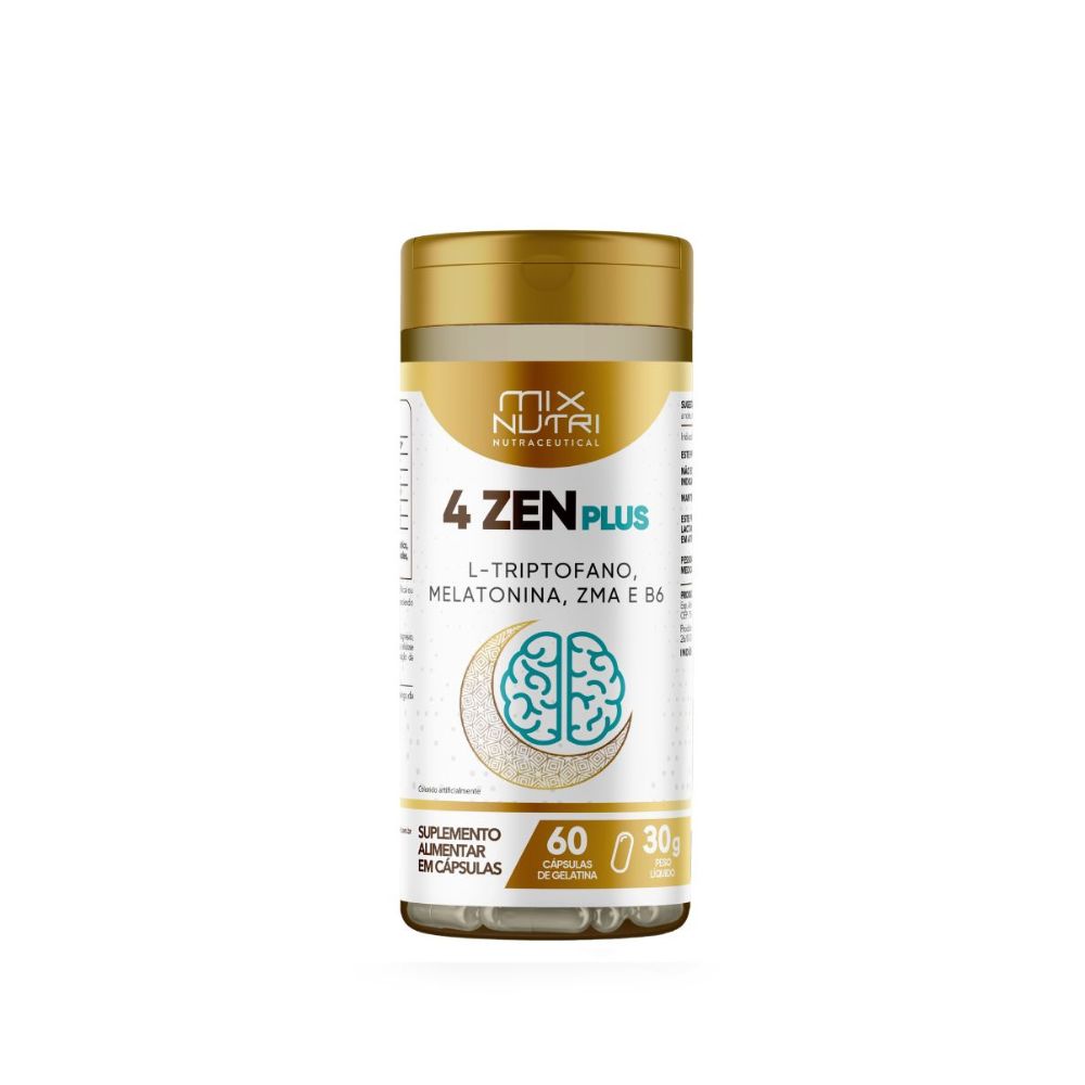 Capsulas Nutraceutical 4 Zen Plus 60 Caps - 30g Mix Nutri