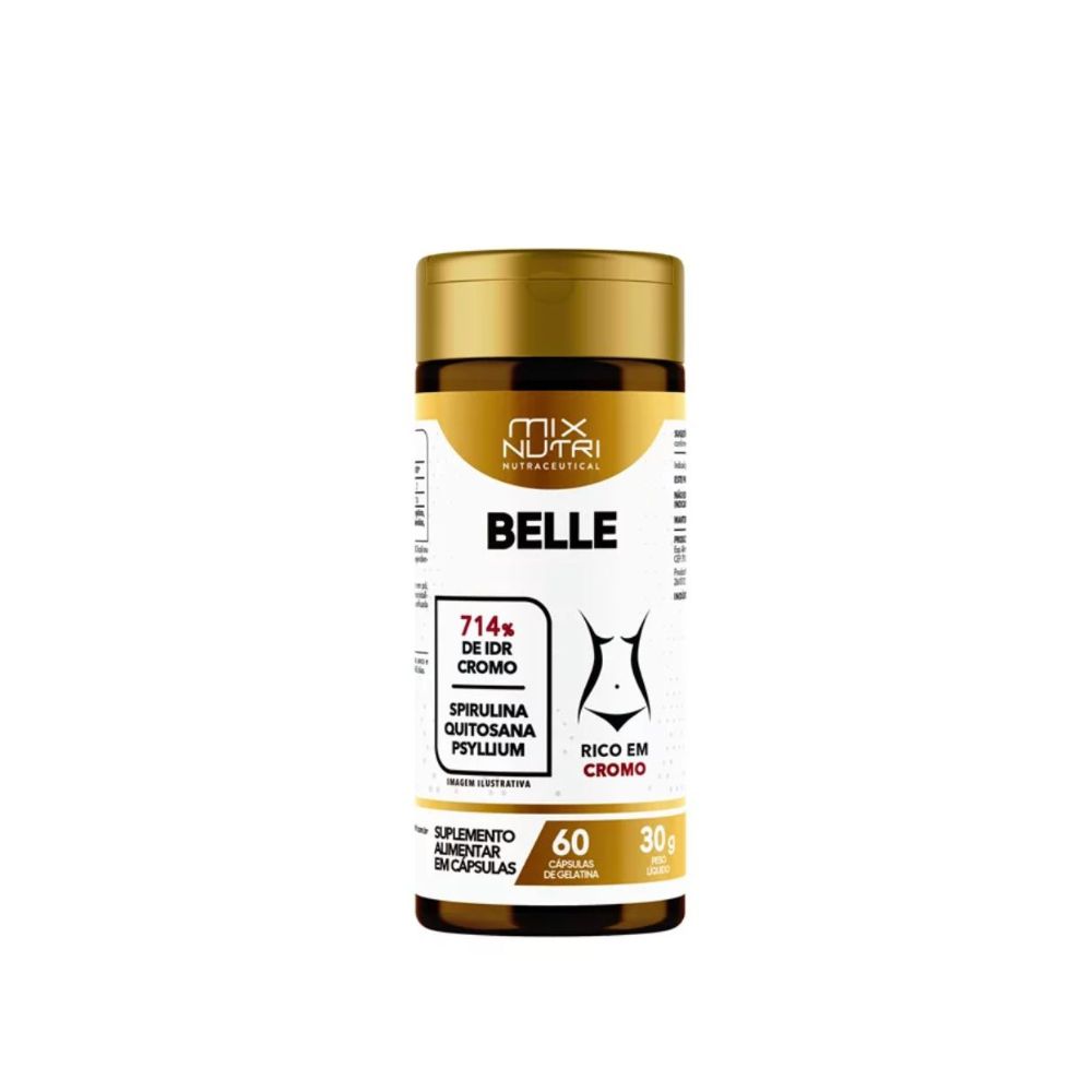 Capsulas Nutraceutical Belle Slim Mix Nutri 60 Caps - 30g
