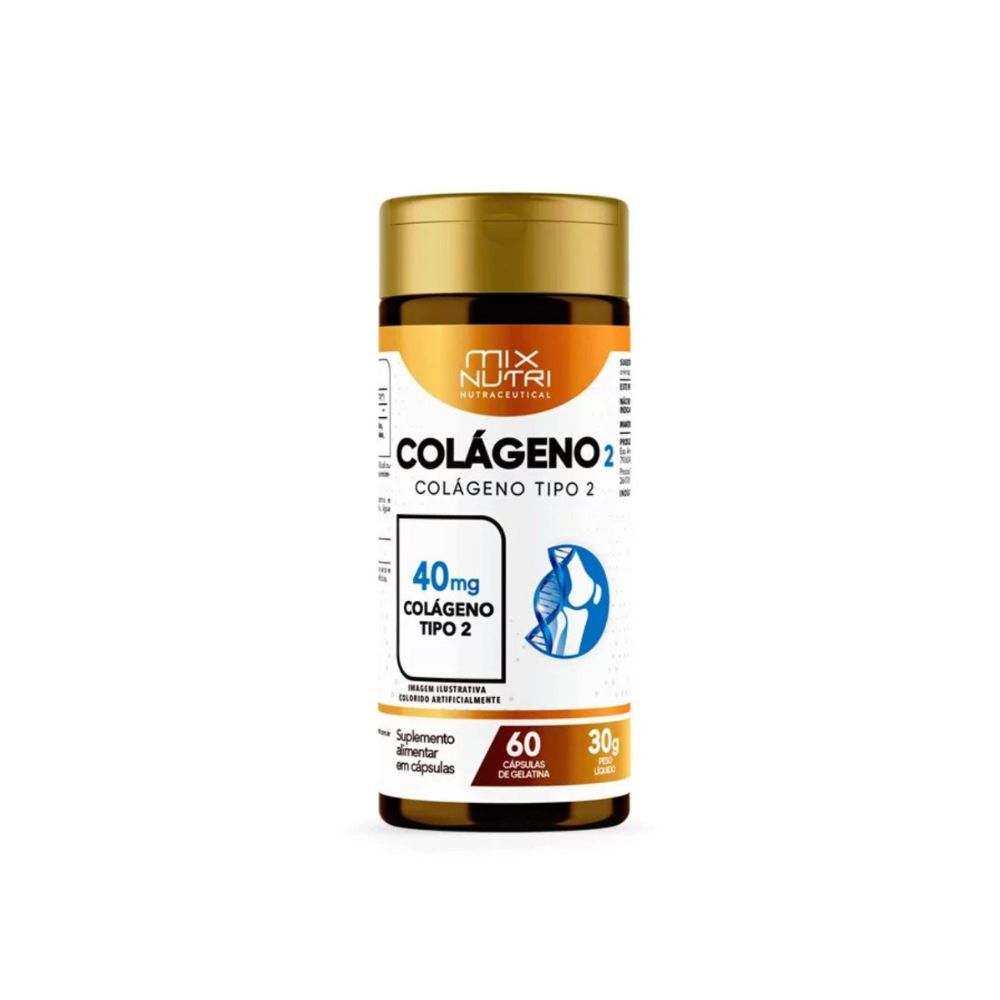 Capsulas Nutraceutical Colágeno Tipo II 60 Caps - 30g Mix Nutri