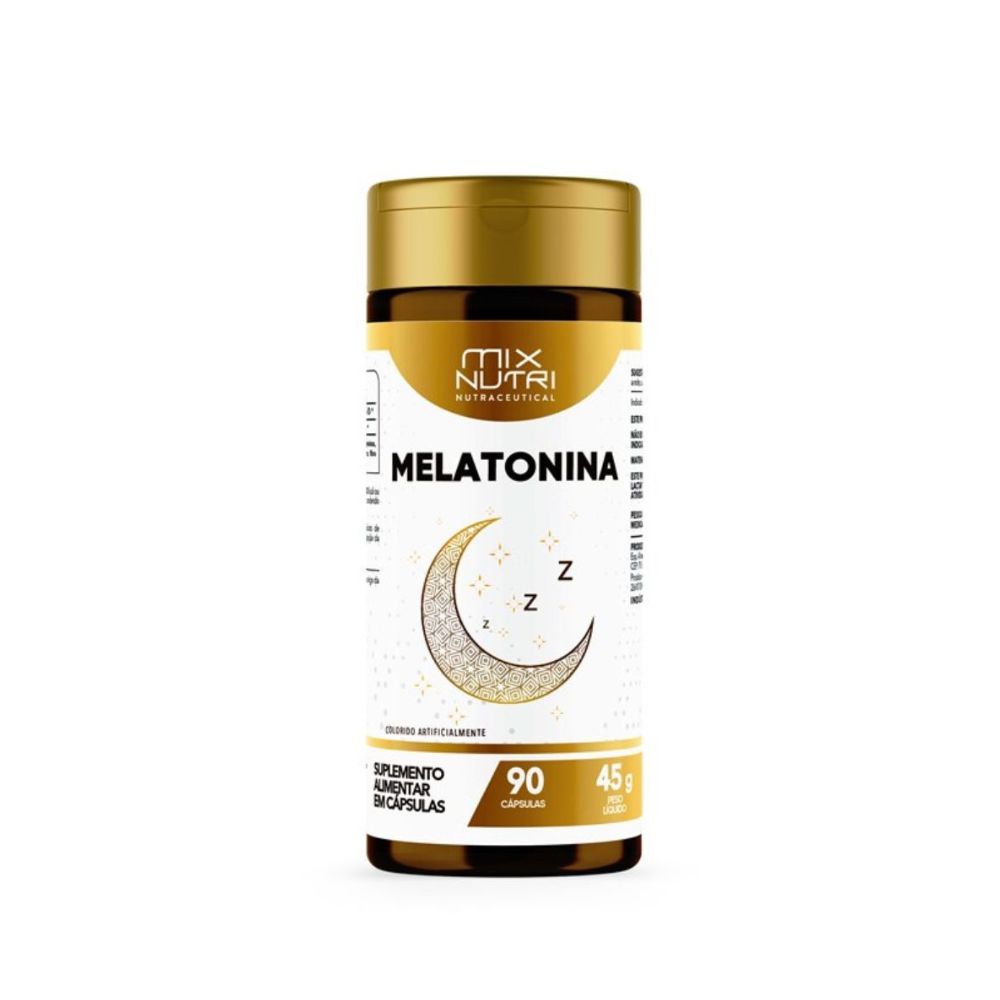 Capsulas Nutraceutical Melatonina Mix Nutri 90 Caps - 45g 