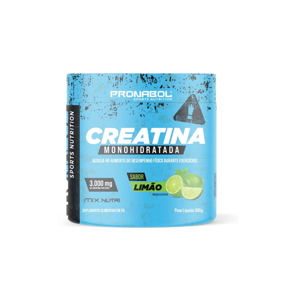 Creatina Power Sabor Limao 300g Pronabol Mix Nutri
