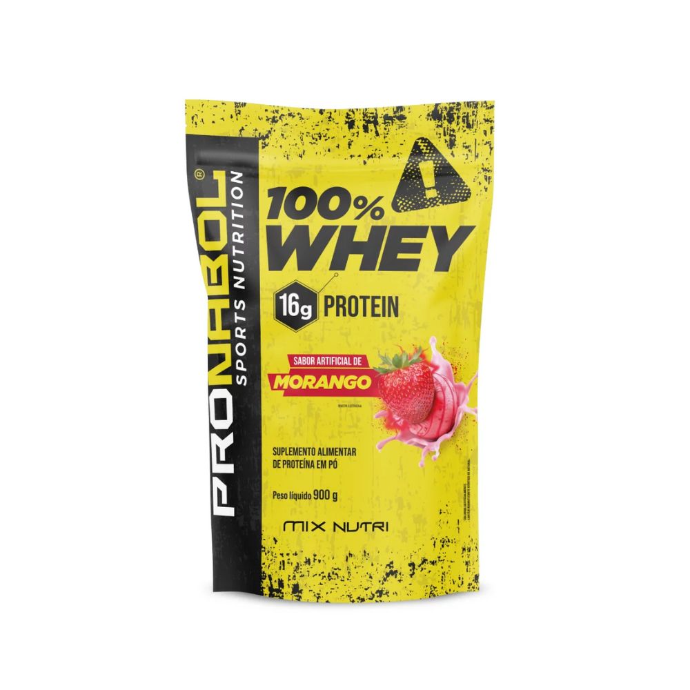 Proteina 100% Whey 900g Pouch Mix Nutri Pronabol